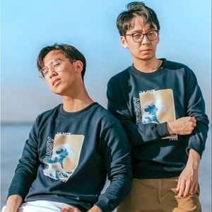 TwoSet Violin La Mer Crewneck Sweater